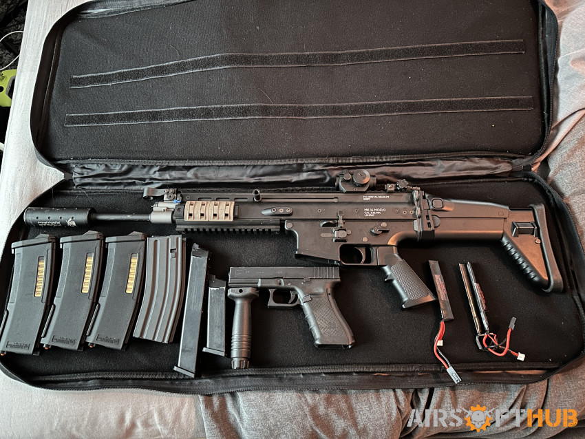 Tm recoil shock scar L +We g17 - Used airsoft equipment