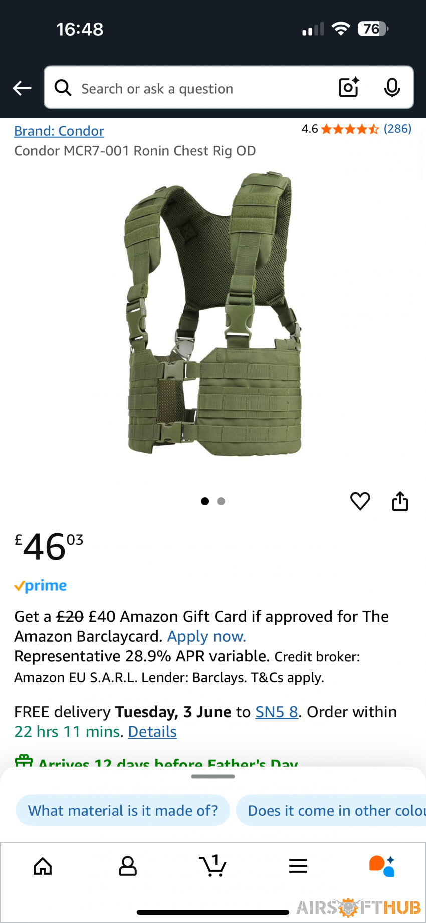 Chest rig with extras - Used airsoft equipment