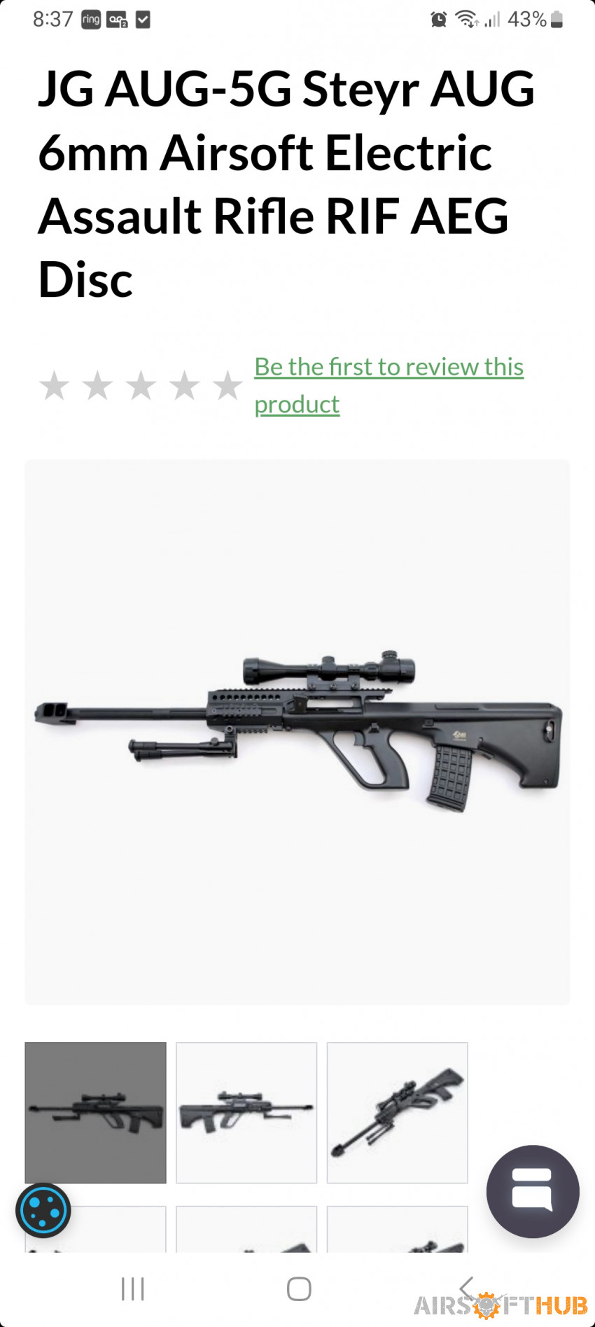 Aug assault rifel - Used airsoft equipment