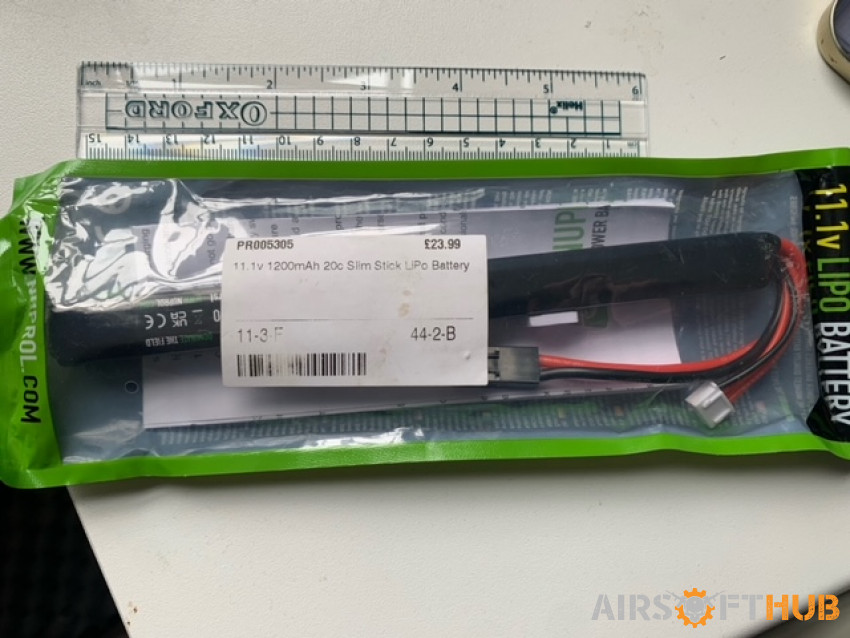 Nuprol 11.1v Lipo - Long Stick - Used airsoft equipment