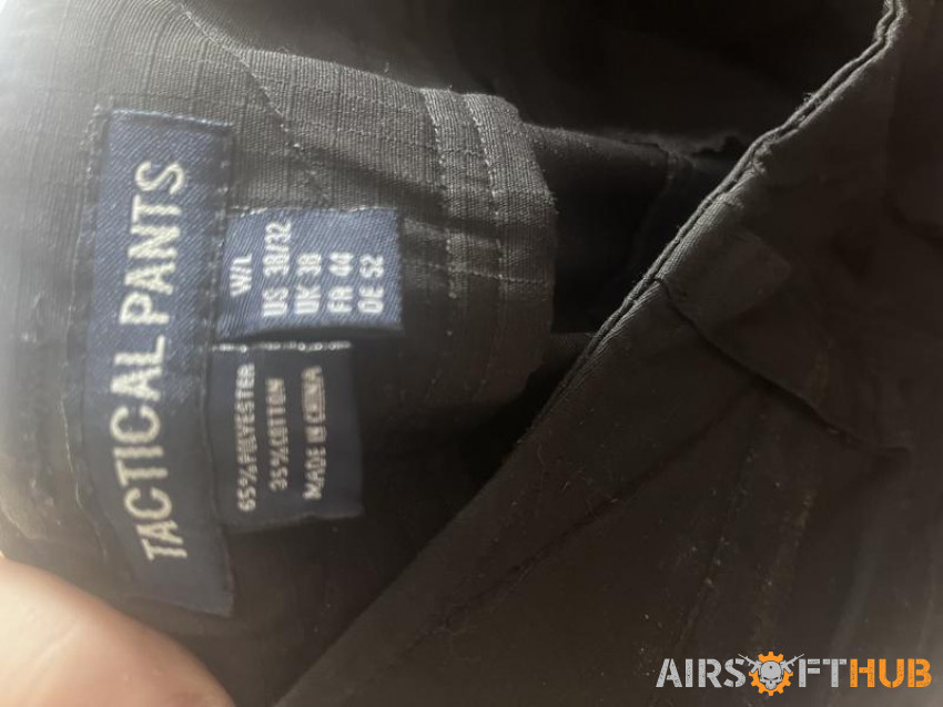 Black Tactical Trousers 38W - Used airsoft equipment