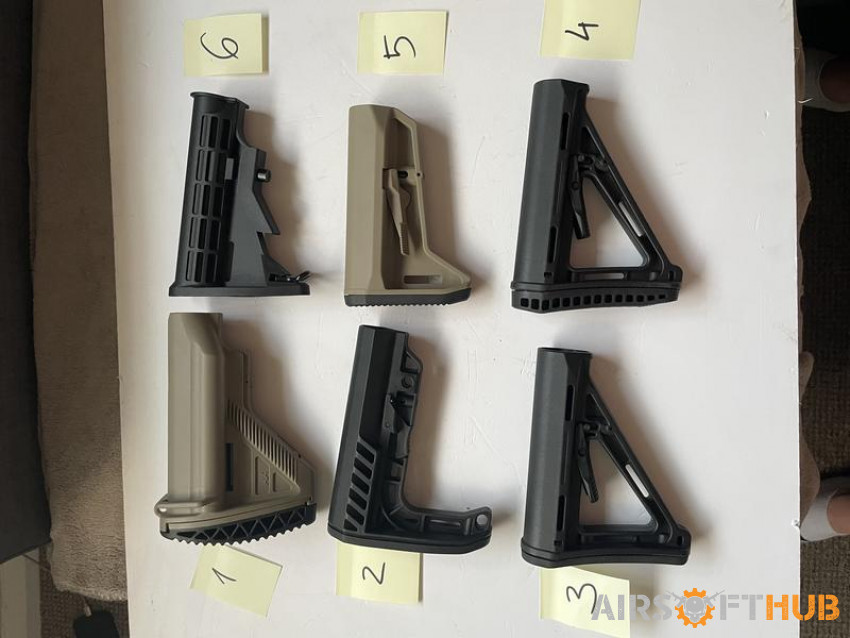 Airsoft stock- parts - Used airsoft equipment