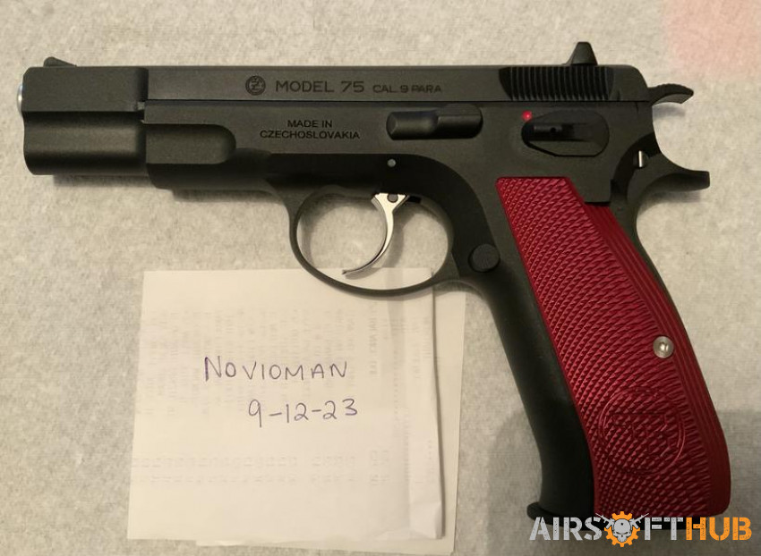 CZ 75 with Guarder alloy kit - Used airsoft equipment