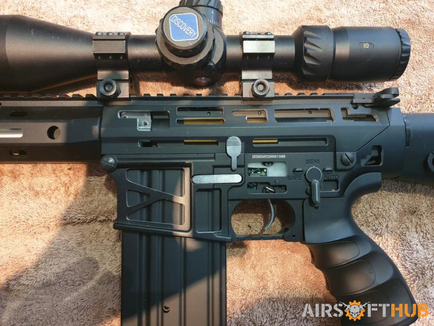 Custom SR25K URX4 M-LOK DMR - Used airsoft equipment