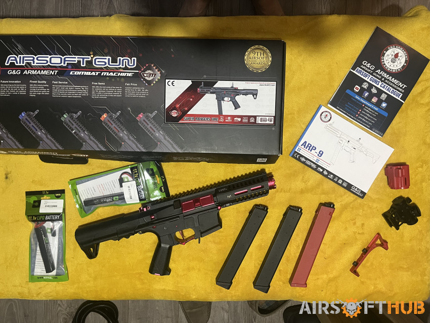 G&G arp 9 fire with extras - Used airsoft equipment