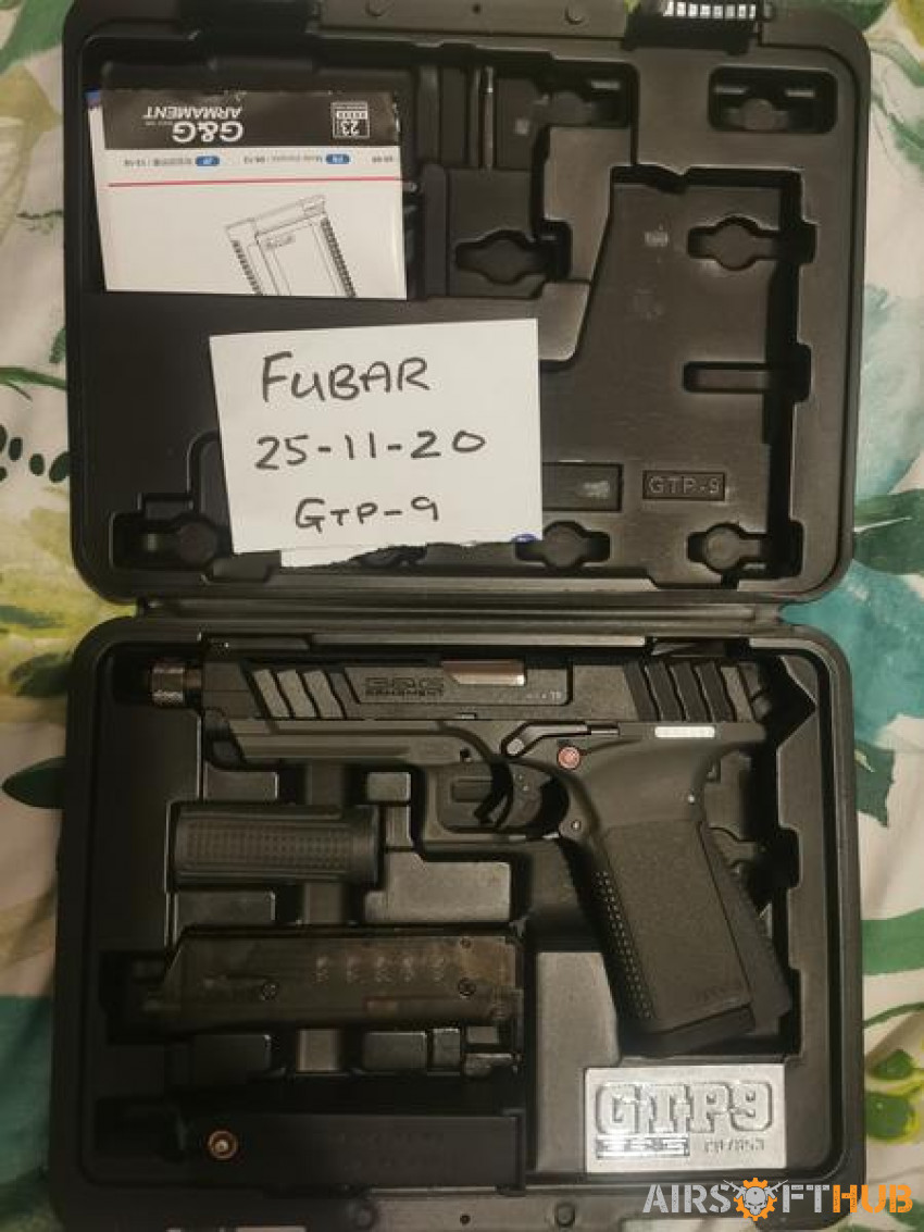 G&G Gtp-9 with extras - Used airsoft equipment