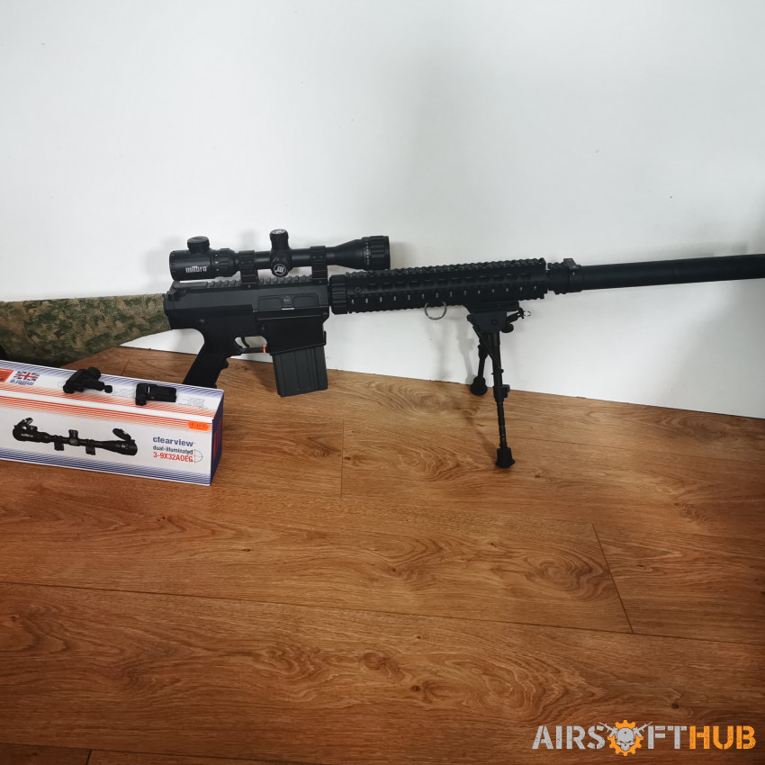 A&k sr25 upgraded - Used airsoft equipment
