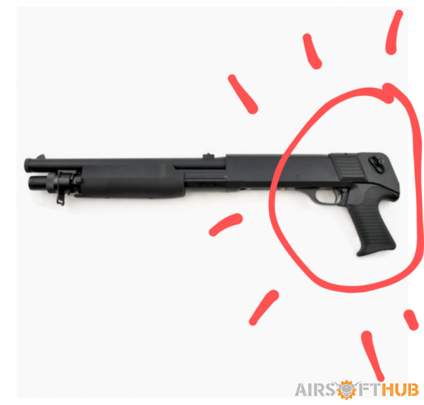Shotgun pistol grip - Used airsoft equipment