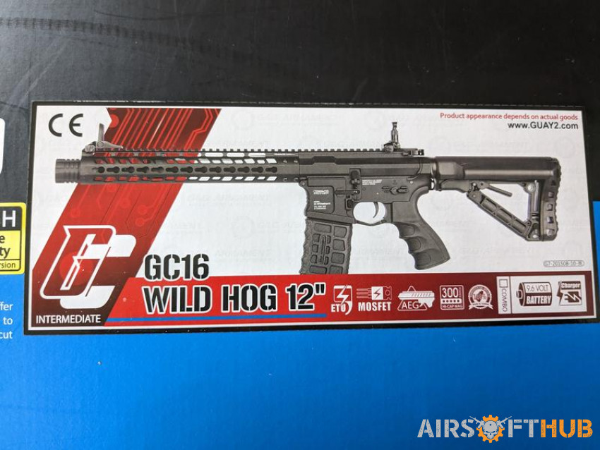 NEW G&G Wildhog 12" GC16 - Used airsoft equipment