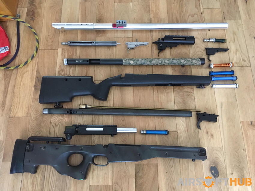 Sniper parts clearing out - Used airsoft equipment