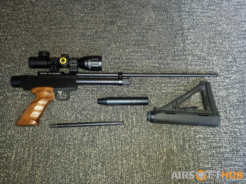 cp2 .22 custom air rifle pisto - Used airsoft equipment