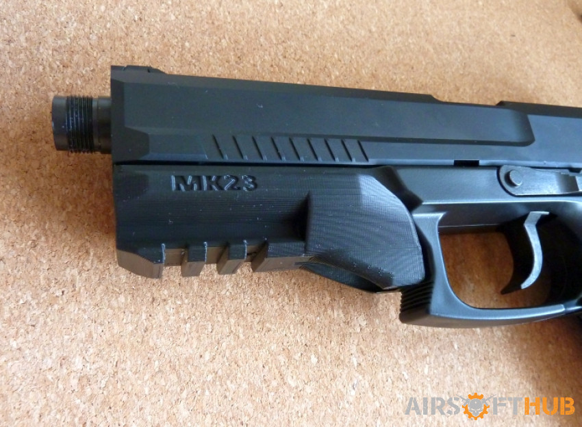 MK23, upgraded with extras - Used airsoft equipment