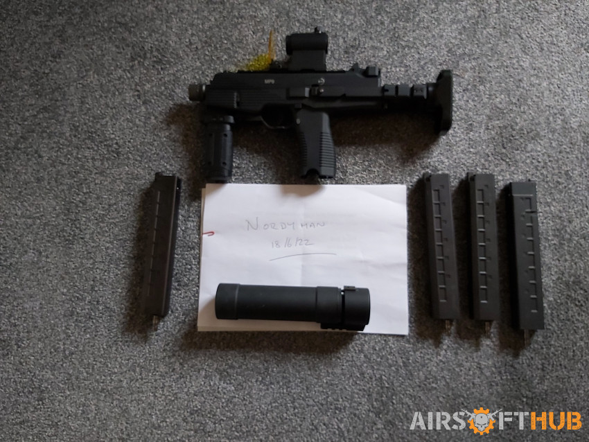 ASG MP9 4 mags hpa tapped - Used airsoft equipment