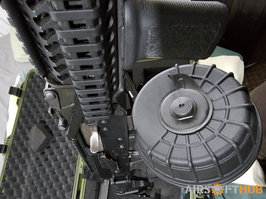 CO2 GHK AKM mod with HPA drum - Used airsoft equipment