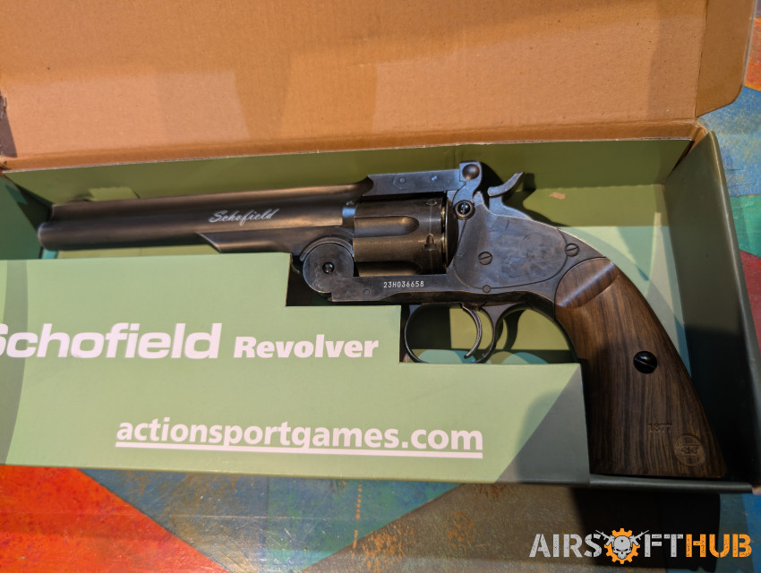 Schofield 6" CO2 Revolver - Used airsoft equipment