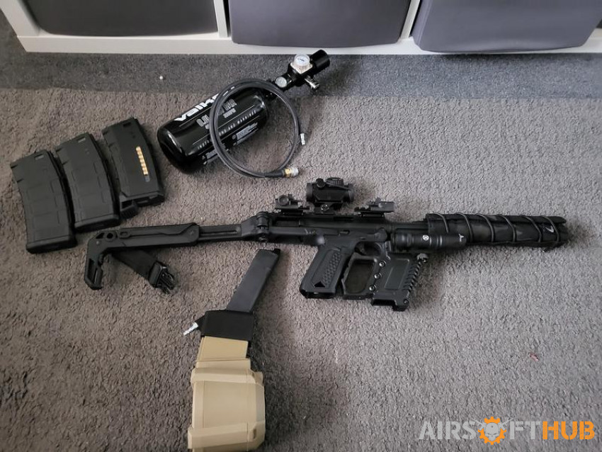 AAP-01 upgraded carbine with h - Used airsoft equipment
