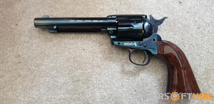 Umarex Colt SAA Blued Revolver - Used airsoft equipment