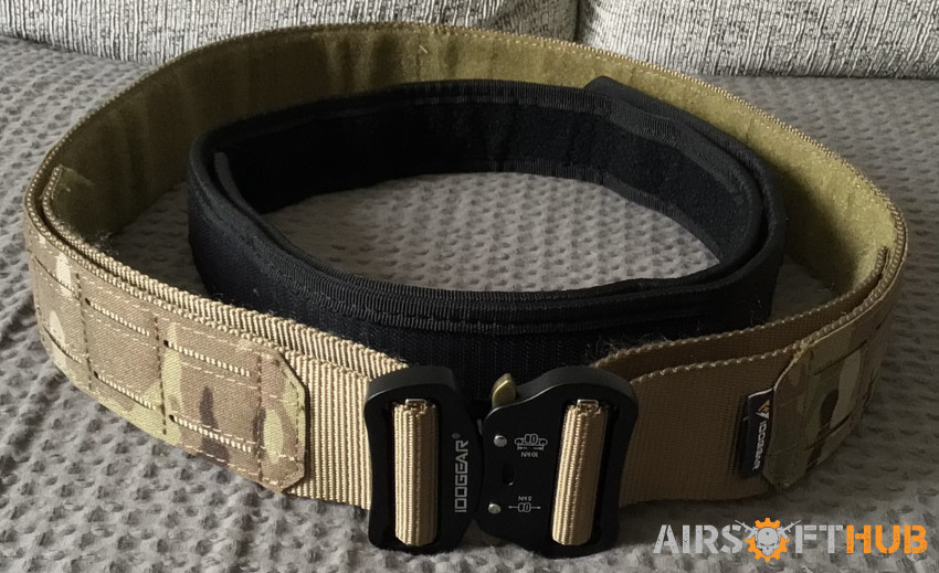 Idogear 2 piece battle belt - Used airsoft equipment