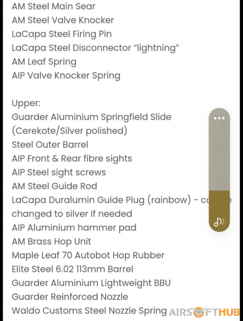 GUCCI hicapa build - Used airsoft equipment
