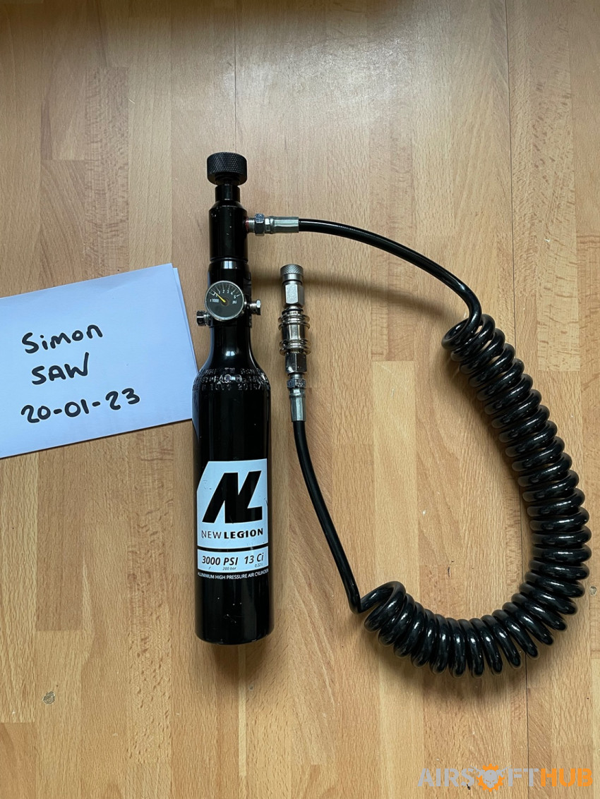 HPA 13Ci 3000psi tank and hose - Used airsoft equipment