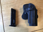 WE M92 mag & nuprol holster - Used airsoft equipment