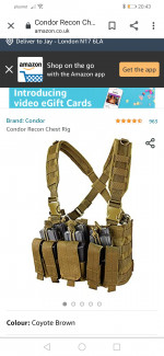 Condor chest rig coyote tan - Used airsoft equipment