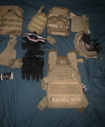 Coyote Plate carrier + - Used airsoft equipment
