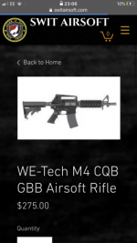 Want to buy GBBR prefer We m4 - Used airsoft equipment