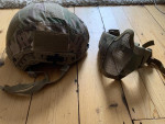 Multicam Helmet & Mask - Used airsoft equipment