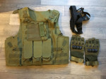 Vest sling & gloves combo - Used airsoft equipment