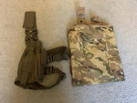Leg pistol holster and pouch - Used airsoft equipment