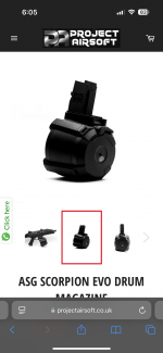 Scorpion evo 3 drum magazine - Used airsoft equipment