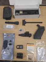 Assortment of parts and gear - Used airsoft equipment