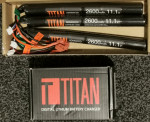 Titan batterys and charger - Used airsoft equipment
