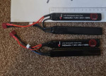 Pair 7.4v 1450mah 25c deans - Used airsoft equipment