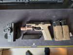 ICS BLE Pistol w/ Torch, Holst - Used airsoft equipment