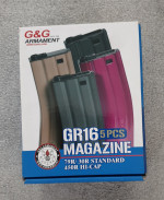 G&G GR16 PINK MAGAZINES x5 - Used airsoft equipment