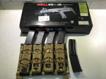 Well R-4 Airsoft Gun +extras - Used airsoft equipment