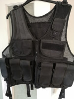 Mil-Tec USMC Tactical Vest Bla - Used airsoft equipment