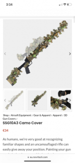 Novritsch Ssg10 A3 camo cover - Used airsoft equipment