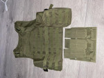 Olive green plate carrier - Used airsoft equipment
