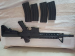 Nuprol M4 + 4 mags + battery - Used airsoft equipment
