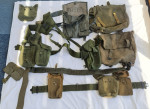 Mixed webbing,pouches and belt - Used airsoft equipment