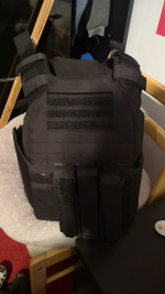 Black tactical plate Carrier - Used airsoft equipment