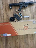 King Arms PDW 9mm SBR Airsoft - Used airsoft equipment