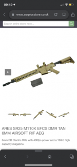 Upgraded DMR or Rifle - Used airsoft equipment