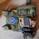 Vest, gloves and mask - Used airsoft equipment