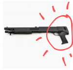 Shotgun pistol grip - Used airsoft equipment