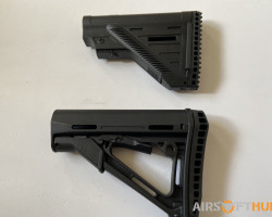 AIRSOFT POLYMER STOCKS BLACK - Used airsoft equipment