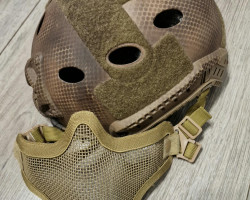 Helmet and mask - Used airsoft equipment